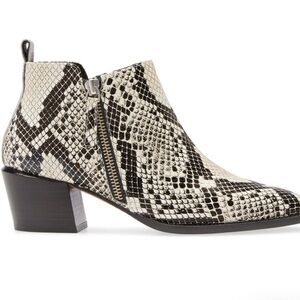Linea Paolo Sochi Snake Booties Cream Leather 6M